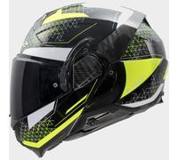 LS2 Helmets - Casque modulaire FF910 Advant II Astral - M - Noir/Jaune néon
