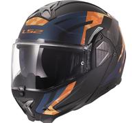 LS2 FF910 ADVANT II GLIDE Klapphelm matt schwarz-orange 3XL