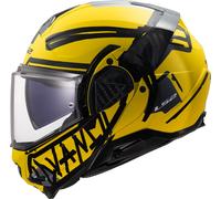 LS2 FF910 Advant II Tape, casque modulaire 3XL Mat Jaune/Noir Mat Jaune/Noir