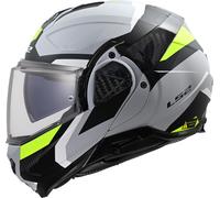 LS2 FF910 Advant II Triple Casque, gris-jaune, taille XL pour homme