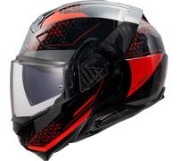 LS2 FF910 Casque rabattable Advant II Astral, noir/rouge, XS (53/54)