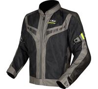 LS2 Garda Air Blouson textile de moto, noir/néon, Taille M