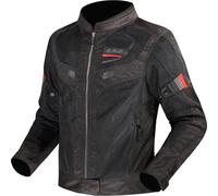 LS2 Garda Air Veste textile de moto pour femmes, noir-rouge, taille 5XL