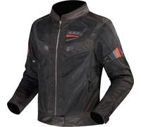 LS2 Garda Air Veste textile de moto pour femmes, noir/rouge, Taille M