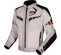 LS2 Garda Air, veste textile femme XS Gris Clair/Noir/Orange Gris Clair/Noir/Orange