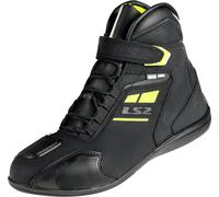 LS2 Garra Chaussures de moto imperméables, noir/jaune néon, Taille 43