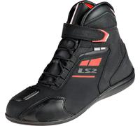 LS2 Garra Chaussures de moto imperméables, noir/rouge, Taille 42