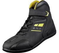 LS2 Garra Chaussures de moto perforées, noir/jaune néon, Taille 39