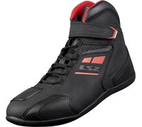 LS2 Garra Chaussures de moto perforées, noir-rouge, taille 45 pour homme