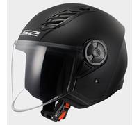 LS2 Helmets Casque moto Jet AIRFLOW II Noir verni XXL