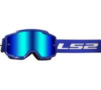 LS2 LADER bleu masque de motocross lentille iridium