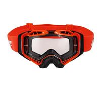 LS2, Lunettes de protection moto AURA (Visière transparente) black HIV orange