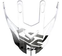 LS2 MX436 Pioneer Helmet Peak, Blanc/Noir, Taille unique