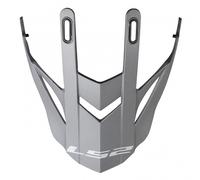 LS2 MX436 Pioneer Helmet Peak, Gris clair, Taille unique