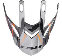 LS2 MX436 Pioneer Helmet Peak, gris-orange