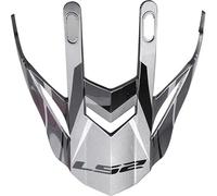 LS2 MX436 Pioneer Helmet Peak, Titan Metallic, Taille unique