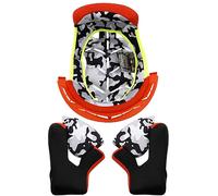 LS2 MX437 Fast Evo, doublure/coussinets de joue S Orange Néon/Noir/Gris Orange Néon/Noir/Gris