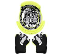LS2 MX437 Fast Evo Doublure intérieure et garnitures de joue, jaune, taille 3XL