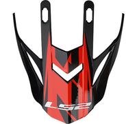 LS2 MX437 Fast Evo Pic casque, noir-rouge