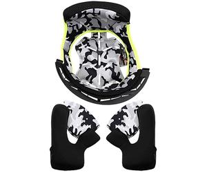 LS2 MX437J Evo Junior, doublure/coussinets de joue L Noir/Gris Noir/Gris