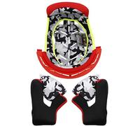 LS2 MX437J Fast Mini Doublure intérieure et garnitures de joue, Rouge, Taille S