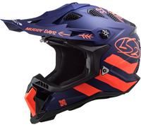 LS2 MX700 Subverter Evo Cargo Casque Motocross, bleu, taille S pour homme