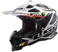 LS2 MX700 Subverter Evo II Stomp Casque de motocross, noir-blanc, taille M pour homme