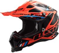 LS2 MX700 Subverter Evo II Stomp Casque de motocross, noir-orange, taille XL pour homme