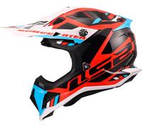 LS2 MX700 SUBVERTER EVO II STOMP MX-Helm weiss-blau-rot S