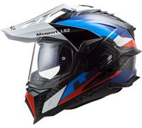 LS2 MX701 C Explorer Frontier G Casque de motocross, noir/bleu, Taille S (55/56)