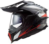 LS2 MX701 C Explorer Frontier G casque de motocross, noir/rouge, L (59/60)