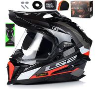 LS2 MX701 C Explorer Frontier G casque de motocross, noir/rouge, XL (61/62)