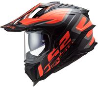 LS2 MX701 Explorer Alter, casque enduro S Mat Noir/Orange Néon/Gris Mat Noir/Orange Néon/Gris