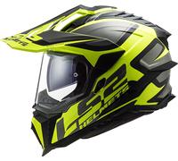 LS2 MX701 Explorer Alter Matt Casque de motocross, noir-jaune, taille XL pour homme