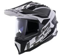 LS2 MX701 Explorer Alter noir mat blanc
