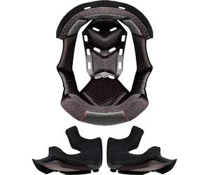 LS2 MX701 Explorer Carbon, doublure/coussinets de joue S Noir/Gris Noir/Gris