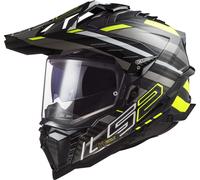 LS2 CASQUE INTEGRAL MX701 EXPLORER CARBON EDGE - S - LS2 CASQUE INTEGRAL MX701 EXPLORER CARBON EDGE - NOIR/JAUNE FLUO