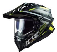 LS2 CASQUE INTEGRAL MX701 EXPLORER CARBON EDGE - 3XL - LS2 CASQUE INTEGRAL MX701 EXPLORER CARBON EDGE - NOIR/JAUNE FLUO