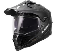 LS2 MX701 Explorer Carbon Forged, casque d aventure L Noir/Gris Foncé Noir/Gris Foncé