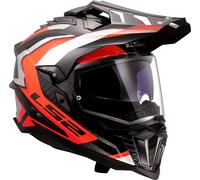 LS2 MX701 Explorer Carbon Frontier II, casque d aventure M Noir/Orange/Gris Noir/Orange/Gris