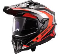 LS2 Helmets Casque moto MX701 Explorer C Frontier II Carbon Orange XS