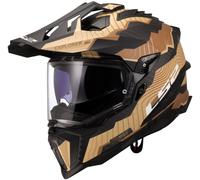 LS2 MX701 Explorer Carbon Trick, casque d aventure S Noir/Marron/Beige Noir/Marron/Beige