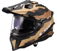 LS2 MX701 Explorer Carbon Trick Casque de motocross, Sable matt, Taille XXXL (65/66)