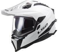 LS2 MX701 Explorer Solid Casque de motocross, blanc, taille M pour homme