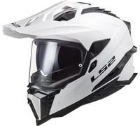 LS2 MX701 Explorer Solid Motocross Helmet, blanc, L (59/60)