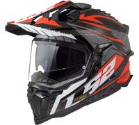 LS2 MX701 Explorer Spire, casque enduro M Noir/Gris/Rouge Noir/Gris/Rouge