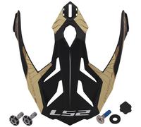 LS2 MX701 Trick Helmet Peak, brun pour homme