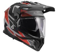 LS2 MX702 Pioneer II Block Casque d’enduro, gris-argent, taille XS pour homme
