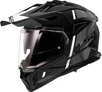 LS2 Helmets Casque moto cross PIONEER II HILL Mat noir/blanc S