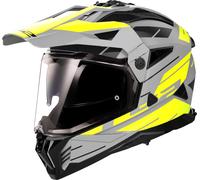 LS2 MX702 Pioneer II Namib, casque enduro L Mat Gris/Jaune Néon Mat Gris/Jaune Néon
